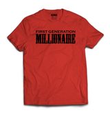 First Generation Millionaire T-Shirt (Black Logo) - First Generation Millionaire