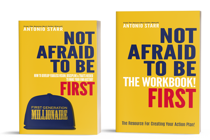 Not Afraid To Be First - Book and Workbook Bundle - First Generation Millionaire